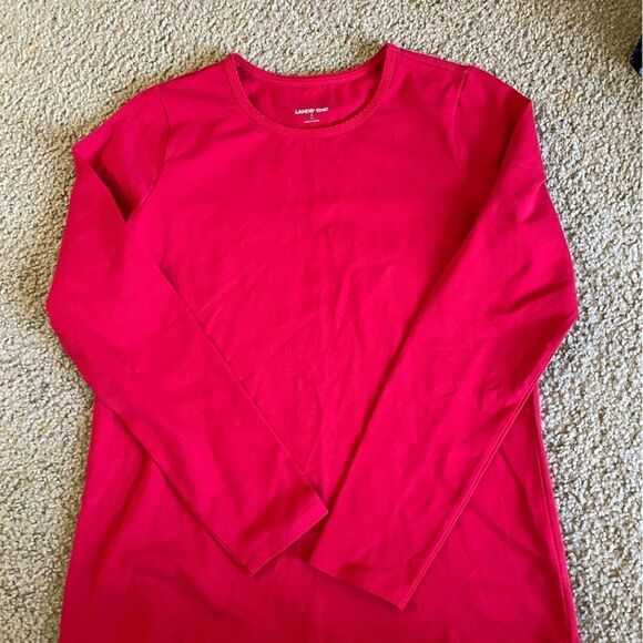 Lands' End | Tops | Womensredlands Endlongsleevetshirt | Poshmark